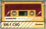 Compact Cassette Samsung XM-1 60 Type I Normal 1982 Europe