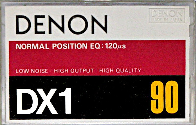 Compact Cassette Denon DX1 90 Type I Normal 1978 Japan