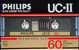 Compact Cassette Philips UC II 60 Type II Chrome 1985 Europe