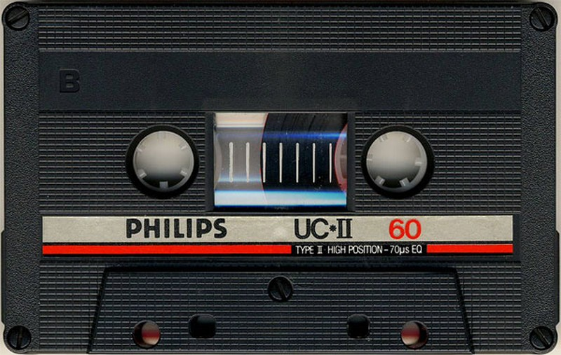 Compact Cassette Philips UC II 60 Type II Chrome 1985 Europe