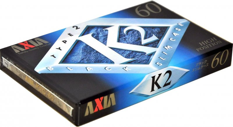 Compact Cassette AXIA K2 60 "K2C 60" Type II Chrome 1997 Japan