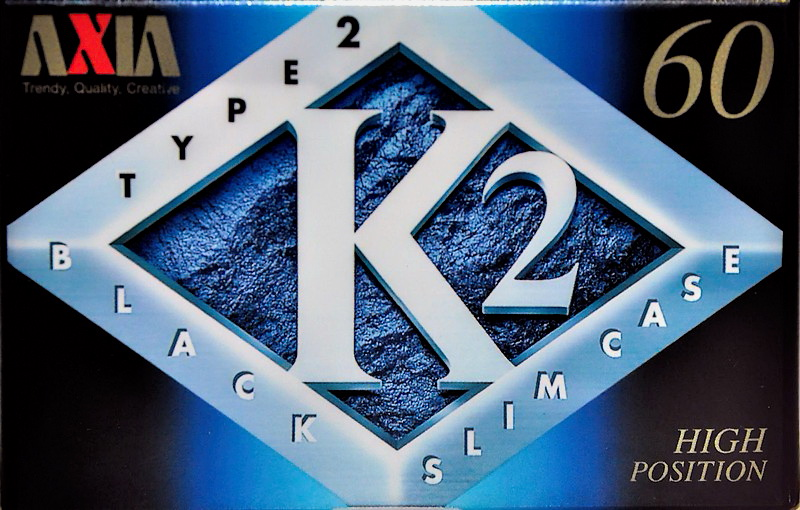 Compact Cassette AXIA K2 60 "K2C 60" Type II Chrome 1997 Japan
