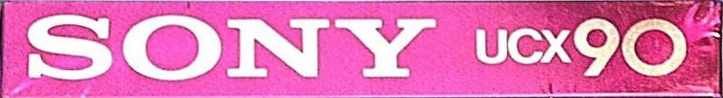 Compact Cassette Sony UCX 90 Type II Chrome 1983 USA
