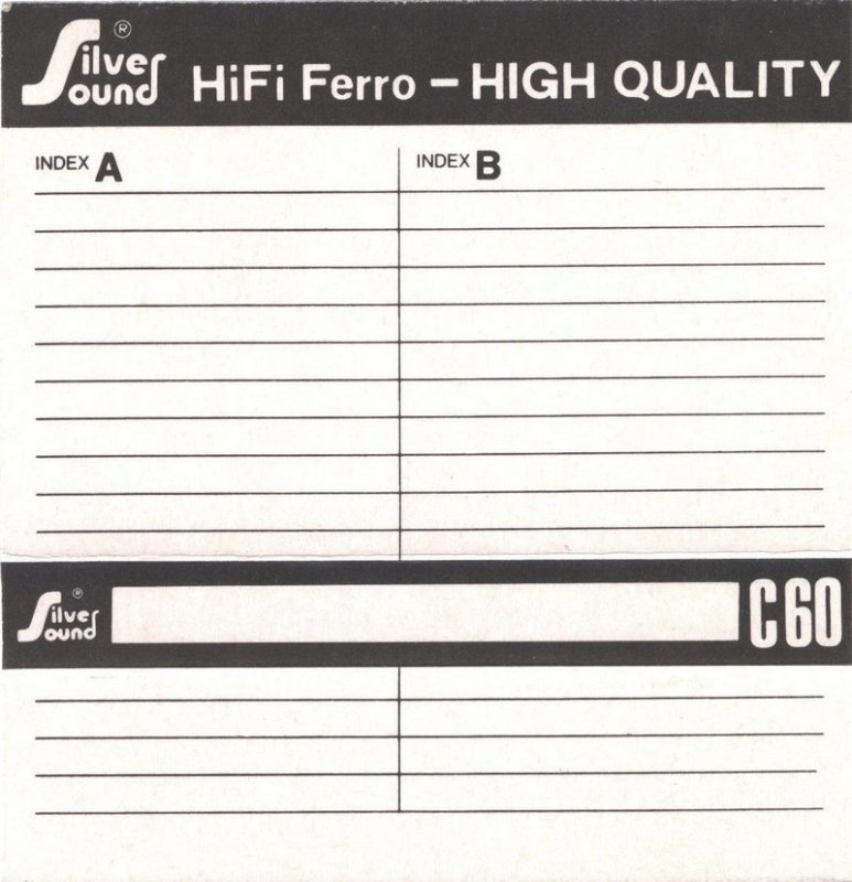 Compact Cassette Silver Sound High Quality 60 Type I Normal 1983 Europe