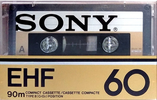 Compact Cassette Sony EHF 60 Type II Chrome 1978 North America