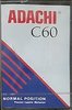 Compact Cassette Adachi 60 Type I Normal Unknown Country