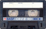 Compact Cassette BASF Chromdioxid Extra II 90 "CR-E II" Type II Chrome 1985 Europe