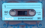 Compact Cassette Scotch Dynarange 90 Type I Normal 1975 Europe