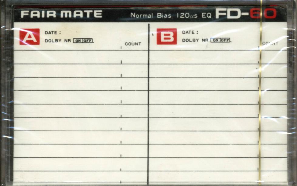 Compact Cassette Fair Mate FD 60 Type I Normal Japan