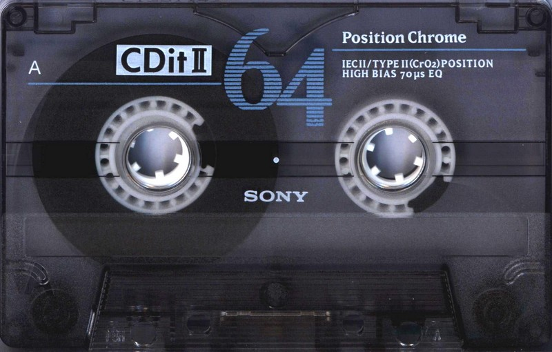 Compact Cassette Sony CDit II 64 Type II Chrome 1994 Europe
