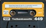 Compact Cassette Grundig "449" Service Cassette 1974 Germany