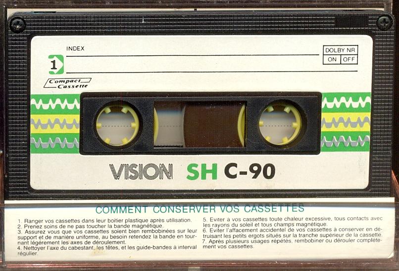 Compact Cassette Vision SH 90 Type I Normal 1982 Europe