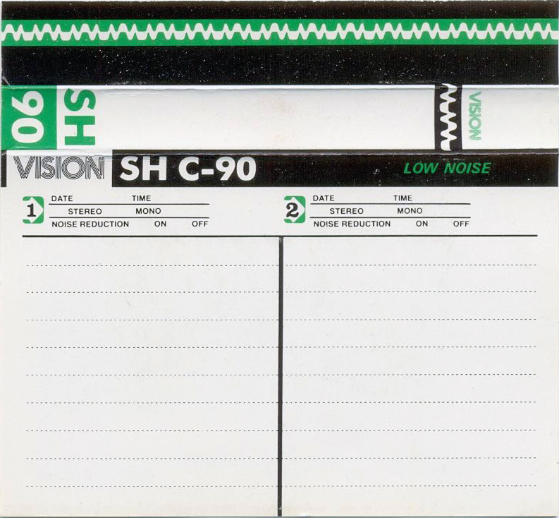 Compact Cassette Vision SH 90 Type I Normal 1982 Europe