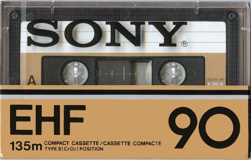 Compact Cassette Sony EHF 90 Type II Chrome 1978 North America