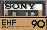 Compact Cassette Sony EHF 90 Type II Chrome 1978 North America