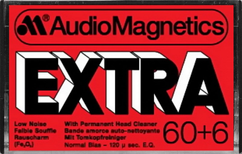 Compact Cassette Audio Magnetics Extra 60+6 Type I Normal 1979 Europe