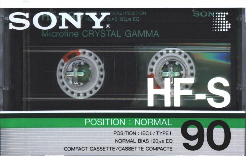 Compact Cassette Sony HF-S 90 Type I Normal 1986 Europe