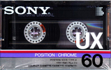 Compact Cassette Sony UX 60 Type II Chrome 1986 Europe