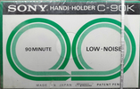 Compact Cassette Sony 90 "Handi-Holder K" Type I Normal 1975 USA