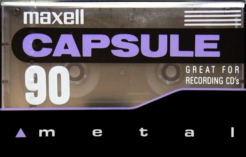 Compact Cassette Maxell Capsule 90 Type IV Metal 1992 North America