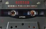 Compact Cassette TDK AR 46 "AR-46F" Type I Normal 1994 Japan