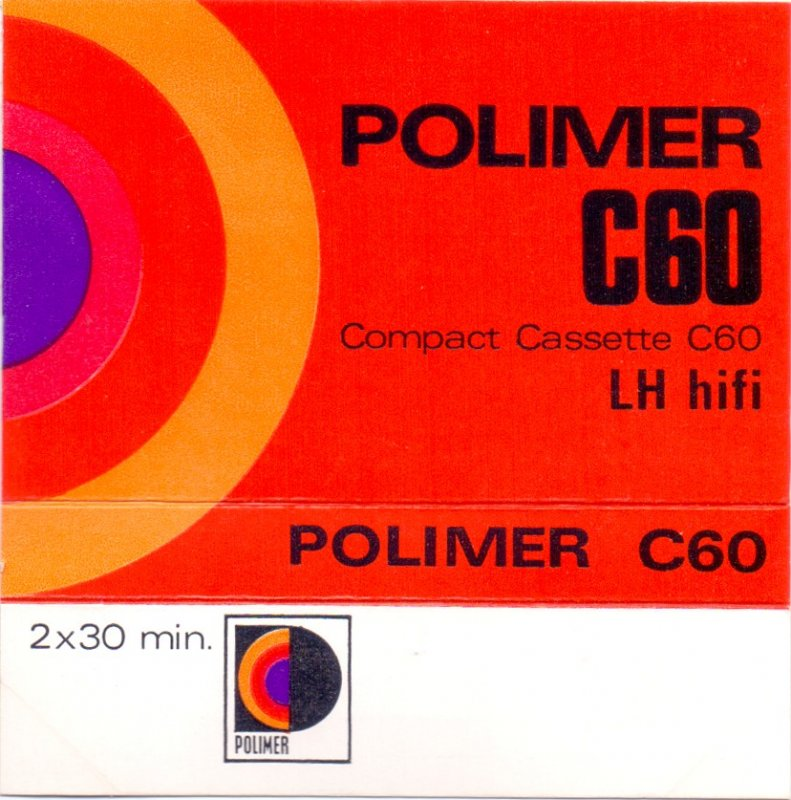 Compact Cassette Polimer 60 "Blue" Type I Normal 1976 Hungary