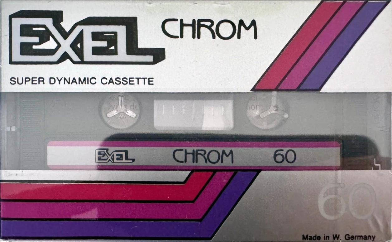 Compact Cassette Exel 60 Type II Chrome 1987 France