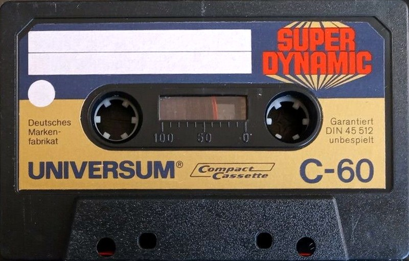 Compact Cassette Universum Super Dynamic 60 Type I Normal 1977 Europe