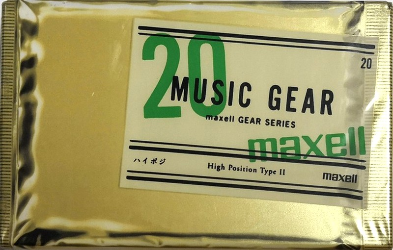 Compact Cassette Maxell Music Gear 20 "MG2-20" Type II Chrome 2000 Japan