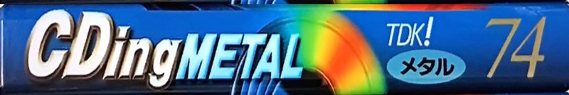 Compact Cassette TDK CDing Metal 74 "CDM-74K" Type IV Metal 1997 Japan