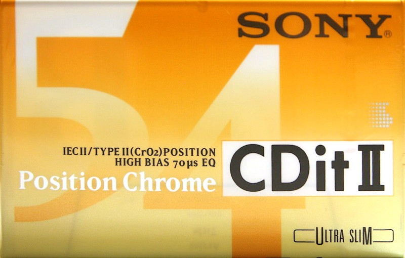 Compact Cassette Sony CDit II 54 Type II Chrome 1994 Europe