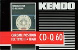 Compact Cassette Kendo CD-Q 60 Type II Chrome 1990 Germany