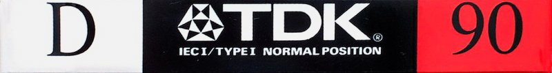 Compact Cassette TDK D 90 Type I Normal 1988 North America