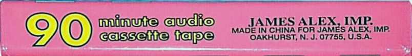 Compact Cassette James Alex 90 Type I Normal USA