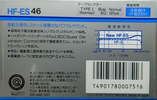 Compact Cassette Sony HF-ES 46 Type I Normal 1986 Japan
