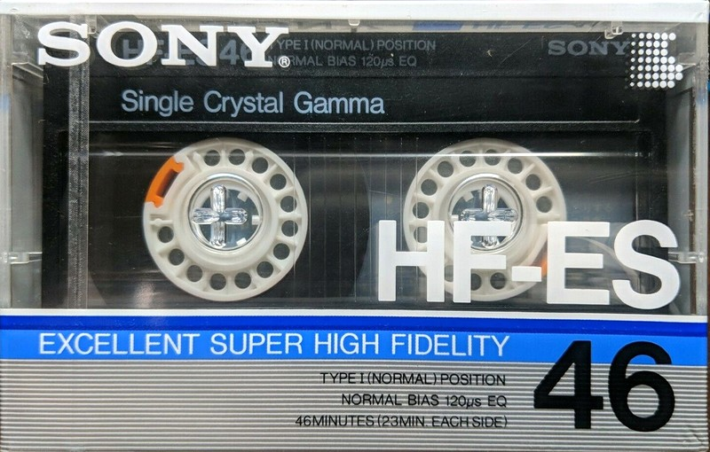 Compact Cassette Sony HF-ES 46 Type I Normal 1986 Japan