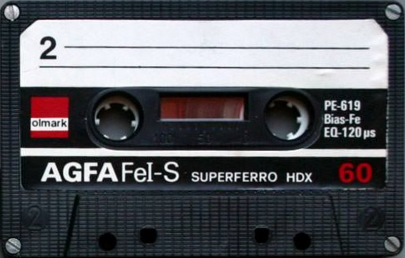 Compact Cassette Olmark 60 "AGFA Fe-I S Superior HDX" Type I Normal 1986 Germany