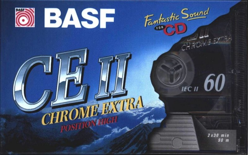 Compact Cassette BASF CE II Chrome Extra 60 Type II Chrome 1995 Germany