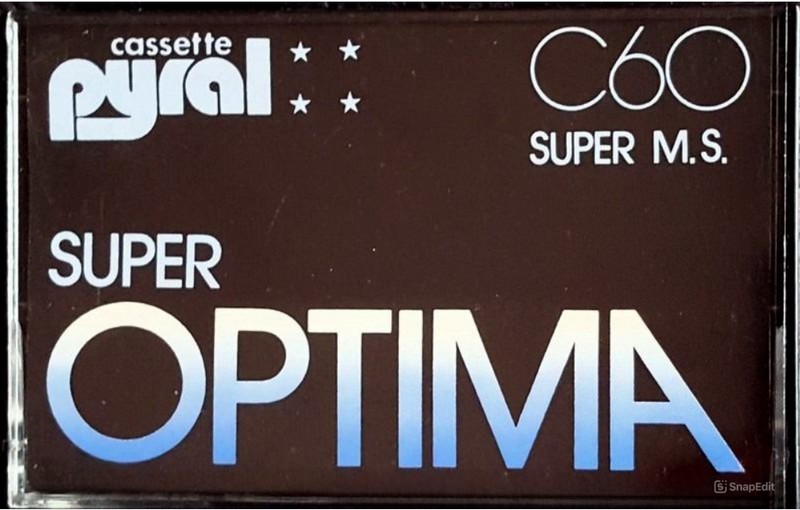 Compact Cassette Pyral Super M.S. 60 Type I Normal 1980 Canada