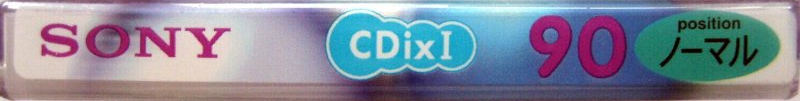Compact Cassette Sony CDix I 90 "C-90CDX1F" Type I Normal 1998 Japan