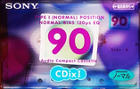 Compact Cassette Sony CDix I 90 "C-90CDX1F" Type I Normal 1998 Japan