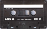 Compact Cassette AGFA CRX 90 Type II Chrome 1989 Europe