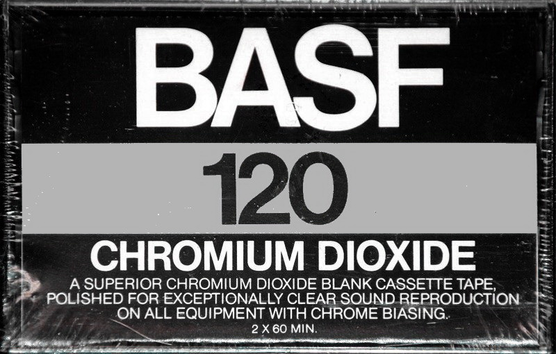 Compact Cassette BASF Chromium Dioxide 120 Type II Chrome 1976 USA