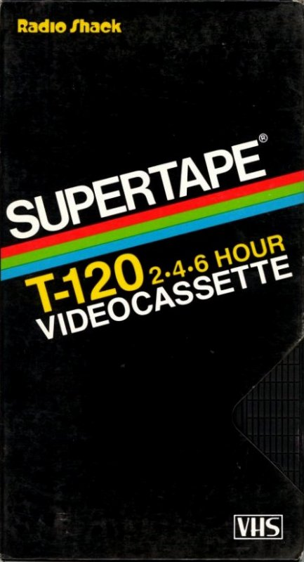 VHS, Video Home System SUPERTAPE 120 Type I Normal 1985 USA