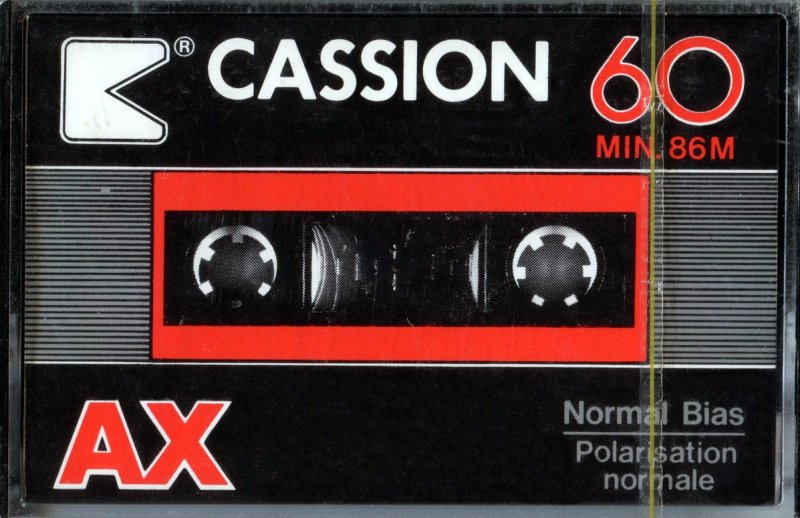 Compact Cassette Cassion AX 60 Type I Normal 1985 Canada