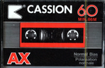 Compact Cassette Cassion AX 60 Type I Normal 1985 Canada