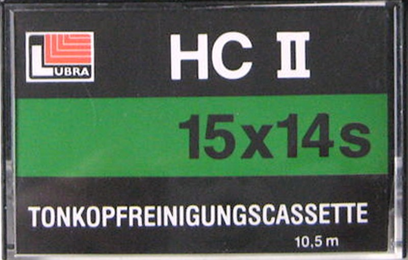 Compact Cassette Lubra "HC II" Cleaning Cassette Germany