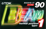 Compact Cassette TDK Beam 1 90 "BM1-90S" Type I Normal 1999 Japan