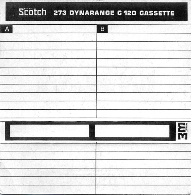 Compact Cassette Scotch 273 120 Type I Normal 1969 Europe