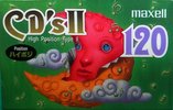 Compact Cassette Maxell CD`s II / CD`s 2 120 "CDS2-120J" Type II Chrome 1995 Japan